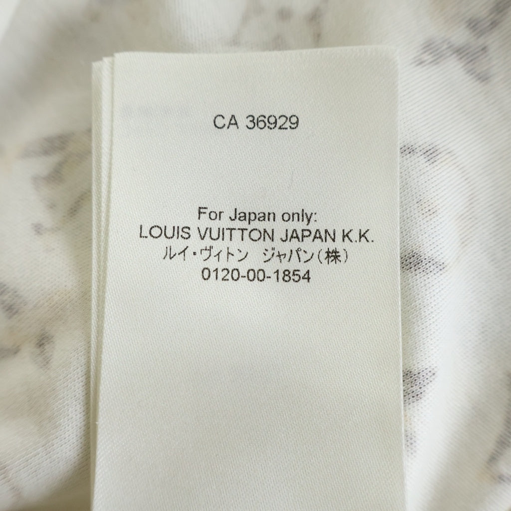 LOUIS VUITTON(ルイヴィトン) パイソン モノグラム 半袖Tシャツ カットソー #XS アイボリー マルチカラー 1ABEE6