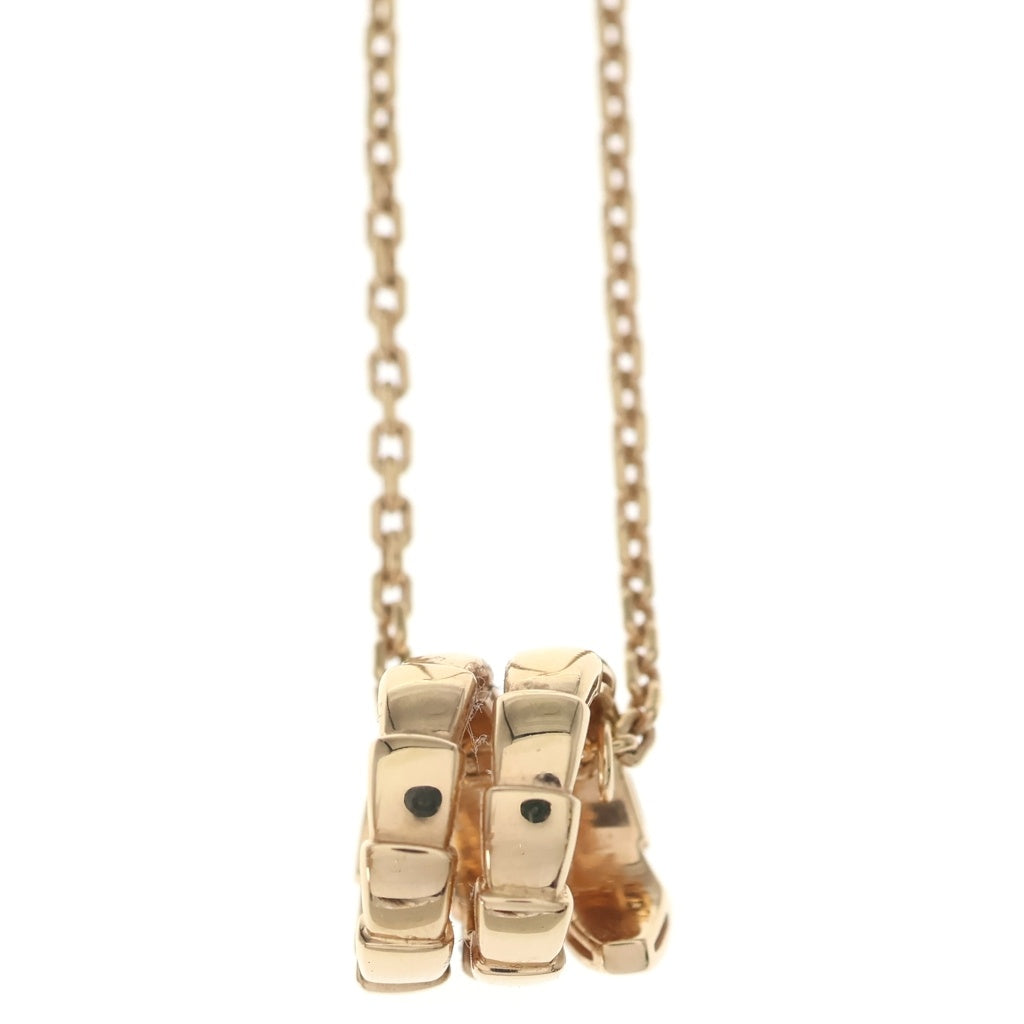 BVLGARI(ブルガリ) セルペンティ ヴァイパー ダイヤ ネックレス ペンダント チェーン ピンクゴールド Au750PG