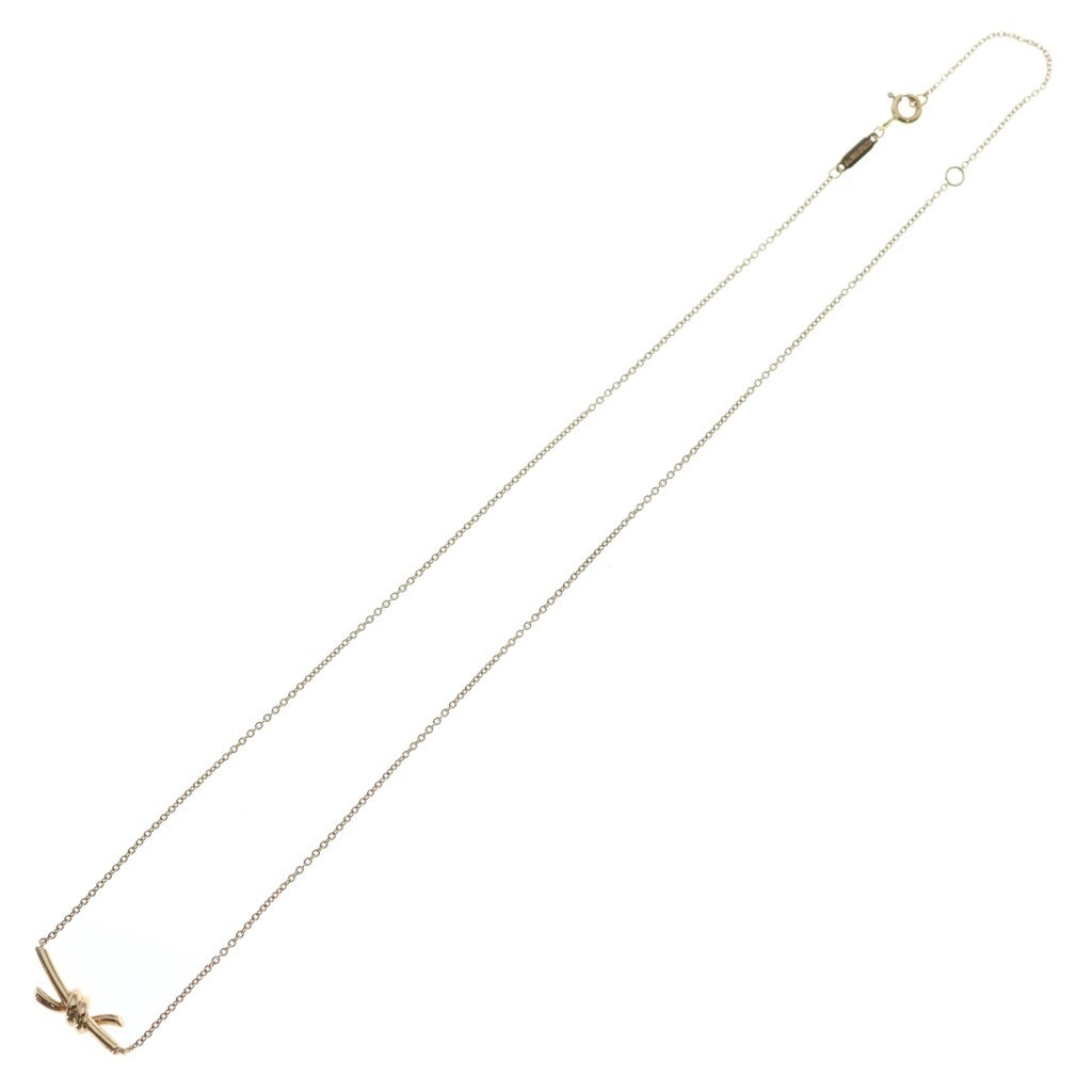 TIFFANY & Co.(ティファニー) ノットペンダント ネックレス ペンダント チェーン ピンクゴールド スモール Au750PG レディース
