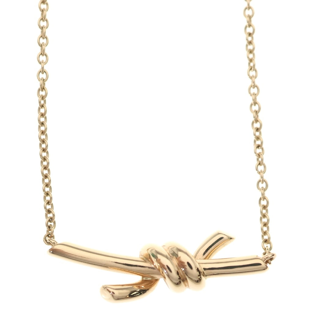 TIFFANY & Co.(ティファニー) ノットペンダント ネックレス ペンダント チェーン ピンクゴールド スモール Au750PG レディース
