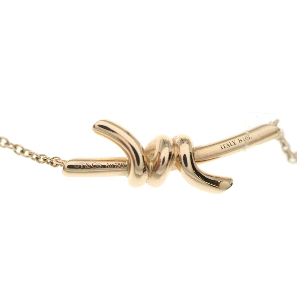 TIFFANY & Co.(ティファニー) ノットペンダント ネックレス ペンダント チェーン ピンクゴールド スモール Au750PG レディース