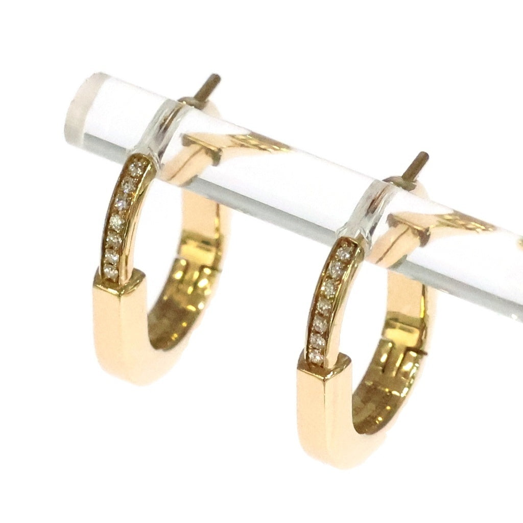 TIFFANY & Co.(ティファニー) ロック ダイヤ ピアス スモール ピンクゴールド Au750YG レディース