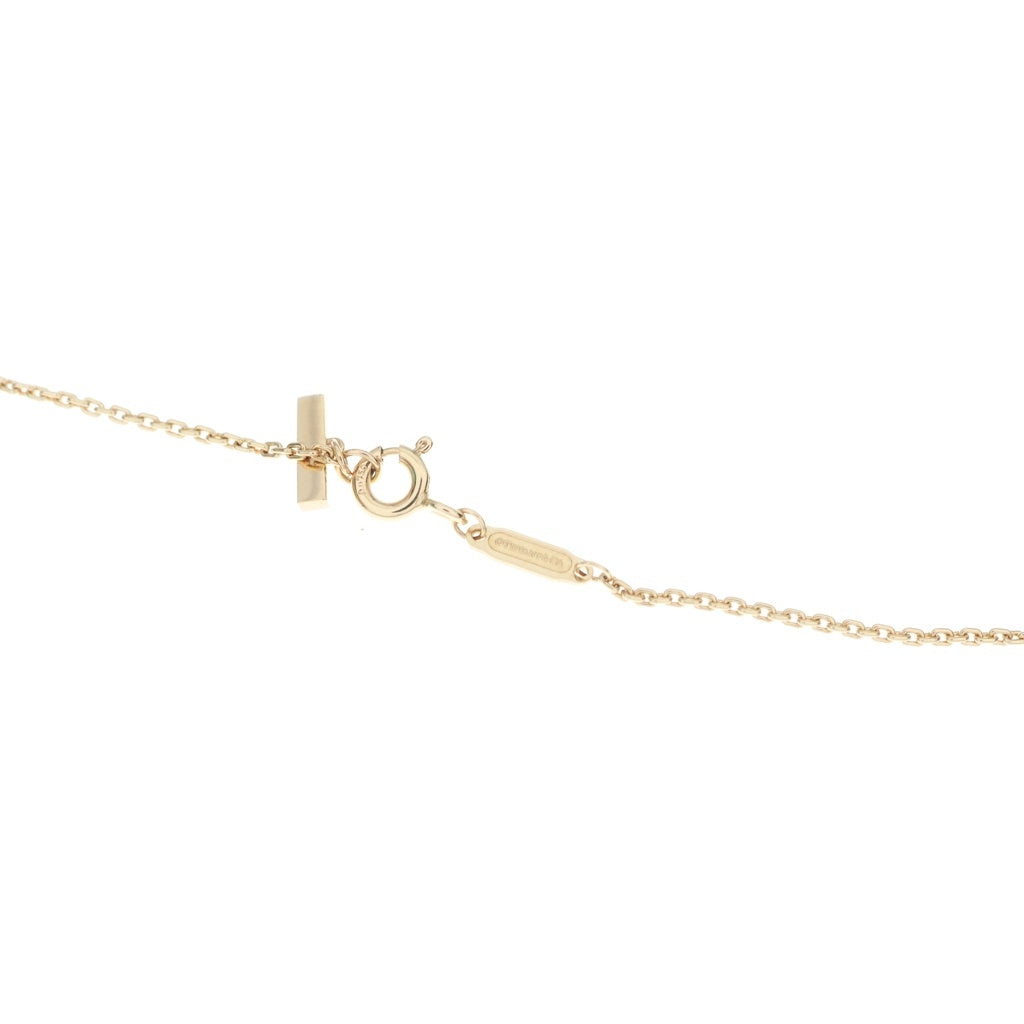 TIFFANY & Co.(ティファニー) Tワン ミニサークル ピンクサファイア ネックレス ペンダント チェーン ピンクゴールド Au750PG レディース