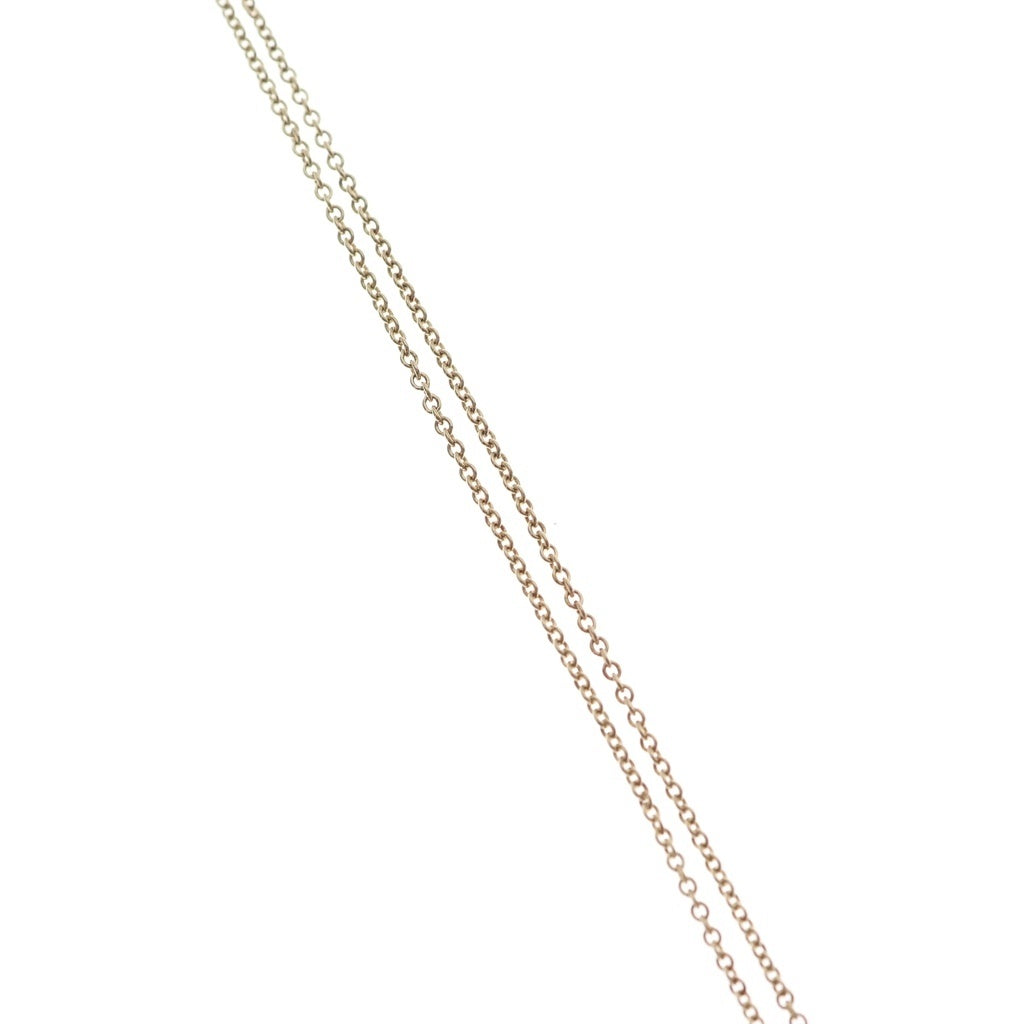 TIFFANY & Co.(ティファニー) ノット ダイヤ ネックレス ペンダント チェーン ピンクゴールド Au750PG/Pt950 レディース