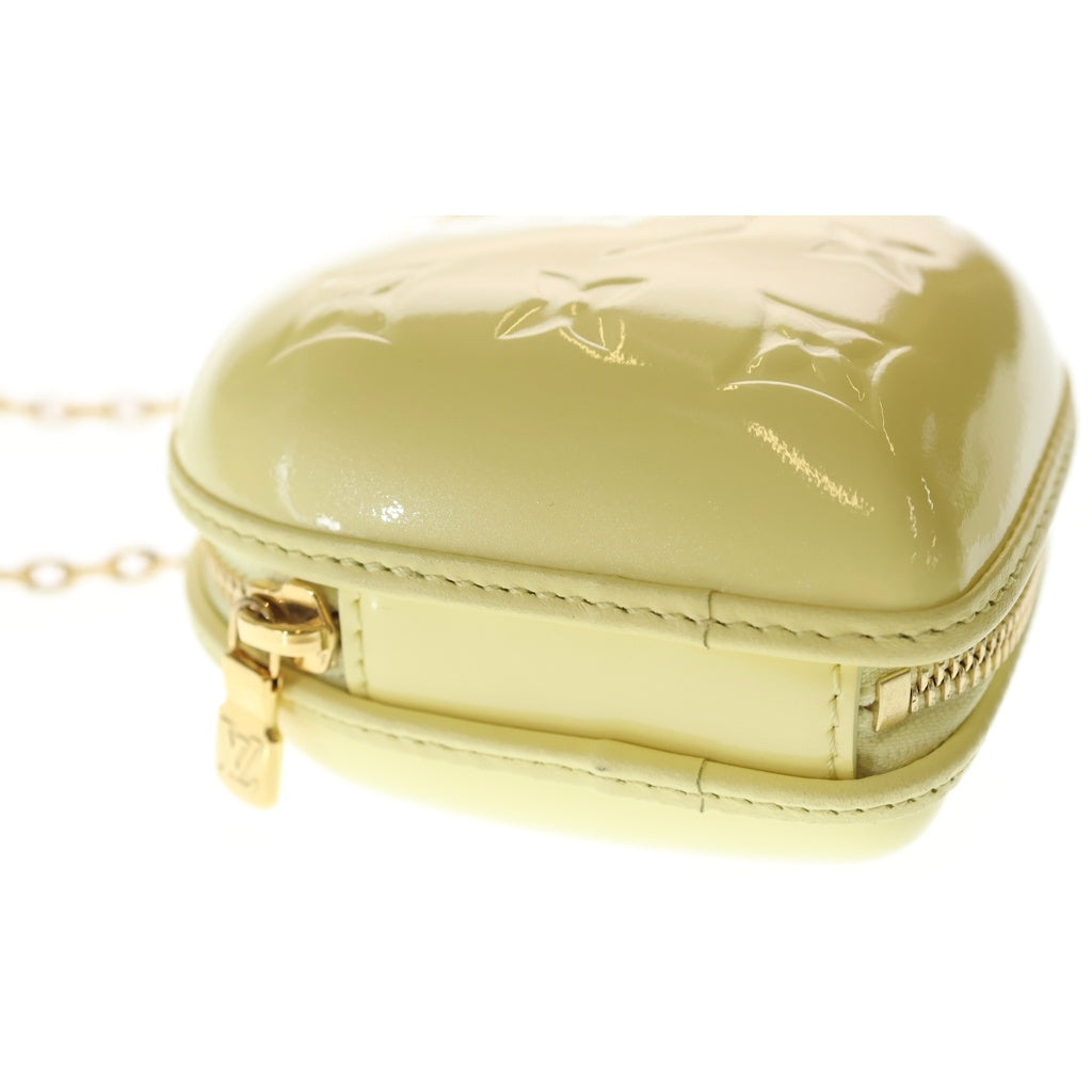LOUIS VUITTON(ルイヴィトン) ヴェルニ キープマイハート チェーンハンドバッグ ミニバッグ イエロー M83267 ゴールド金具 レディース