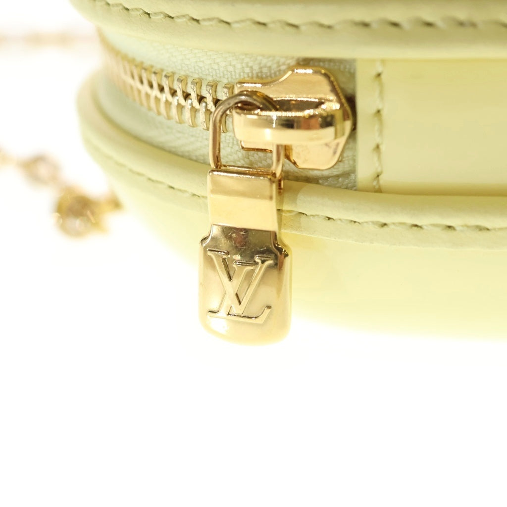 LOUIS VUITTON(ルイヴィトン) ヴェルニ キープマイハート チェーンハンドバッグ ミニバッグ イエロー M83267 ゴールド金具 レディース