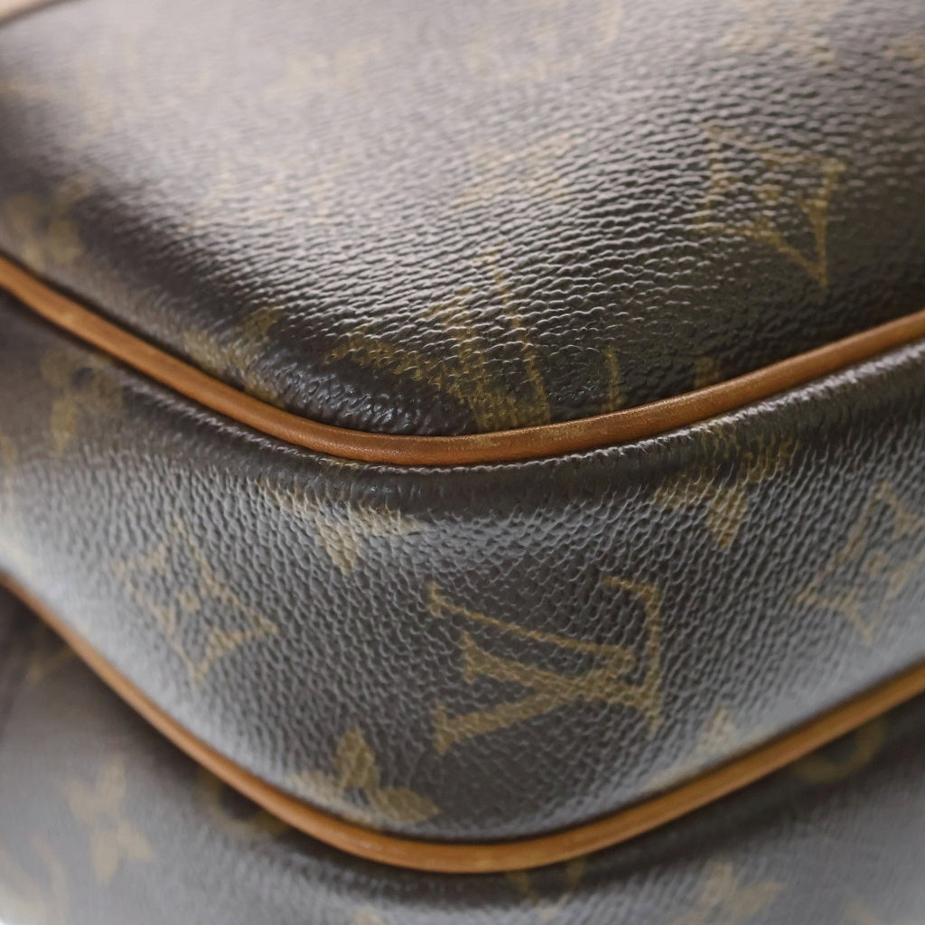 LOUIS VUITTON(ルイヴィトン) モノグラム リポーターPM PVC レザー ショルダーバッグ ブラウン M45254