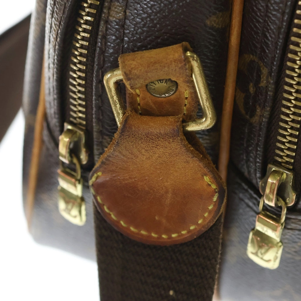LOUIS VUITTON(ルイヴィトン) モノグラム リポーターPM PVC レザー ショルダーバッグ ブラウン M45254