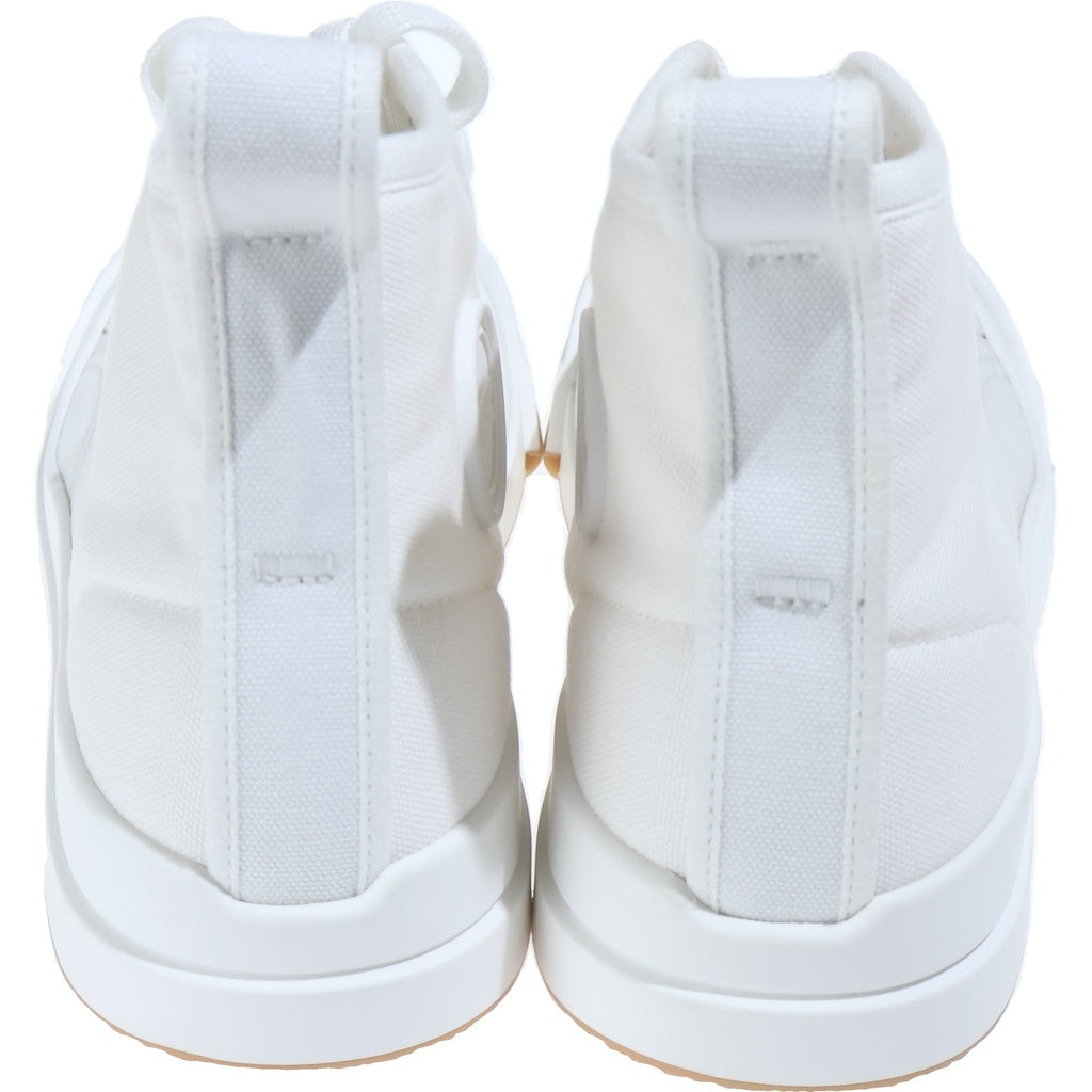BOTTEGA VENETA(ボッテガヴェネタ) VULCAN SNEAKER バルカン ハイカットスニーカー キャンバス ロゴラバーパッチ ホワイト 755130