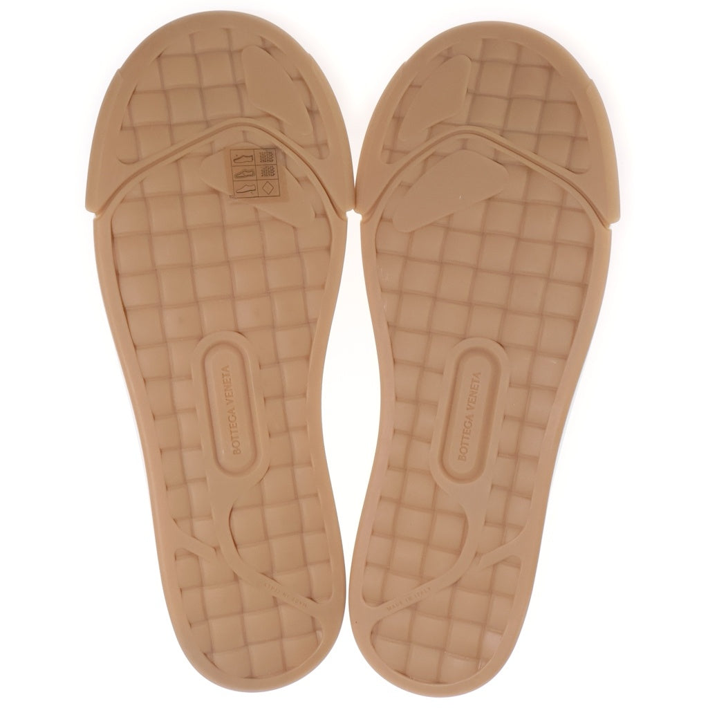 BOTTEGA VENETA(ボッテガヴェネタ) VULCAN SNEAKER バルカン ハイカットスニーカー キャンバス ロゴラバーパッチ ホワイト 755130