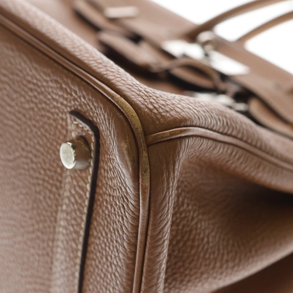 HERMES(エルメス) バーキン30 トゴ シルバー金具 ハンドバッグ □I刻印 ゴールド レディース