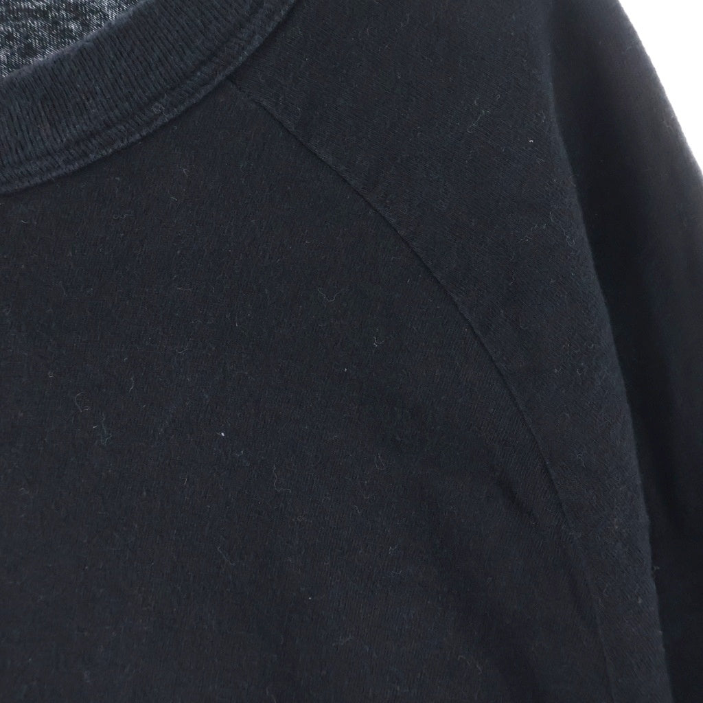 DIOR(ディオール) ×ERL イーアールエル ラメ ロゴ刺繍 クルーネック 半袖Tシャツ カットソー ブラック 313J647A0817