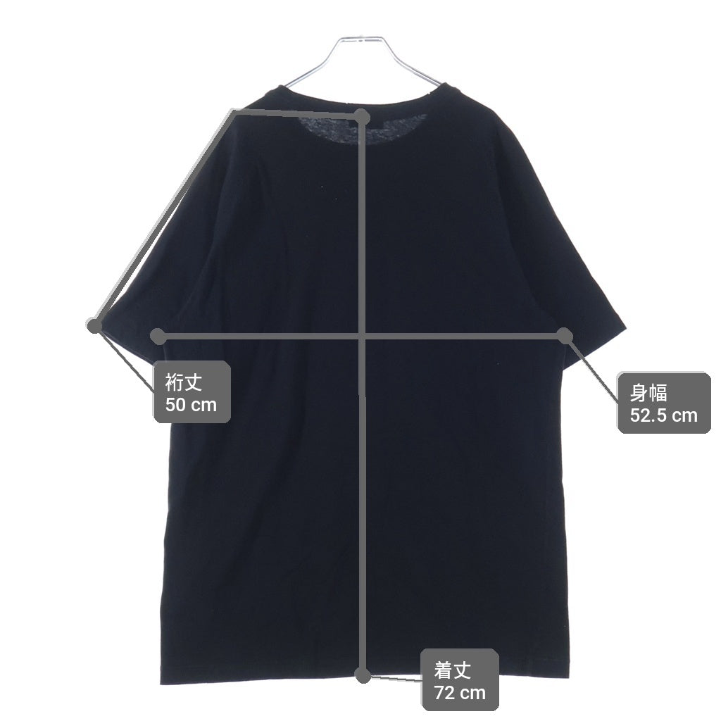 DIOR(ディオール) ×ERL イーアールエル ラメ ロゴ刺繍 クルーネック 半袖Tシャツ カットソー ブラック 313J647A0817