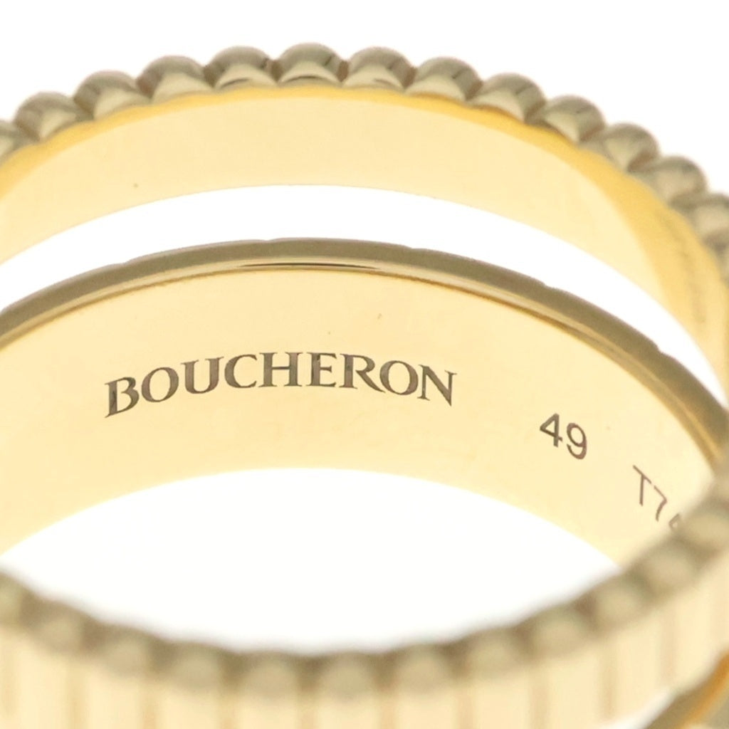 BOUCHERON(ブシュロン) キャトル ラディアント Au750 K18YG リング 指輪 #49 イエローゴールド レディース