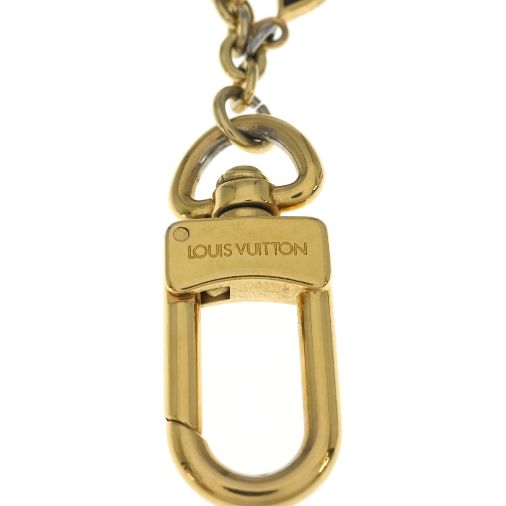 LOUIS VUITTON(ルイヴィトン) ビジュー サック シェンヌ・スプリングストリート バッグチャーム キーリング ゴールド×ブラック×ピンク メタル M68999 レディース