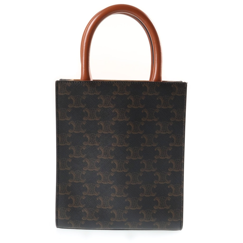 CELINE(セリーヌ) ミニ バーティカルカバ ハンド ショルダーバッグ レザー ブラウン 194372BZK.04LU レディース