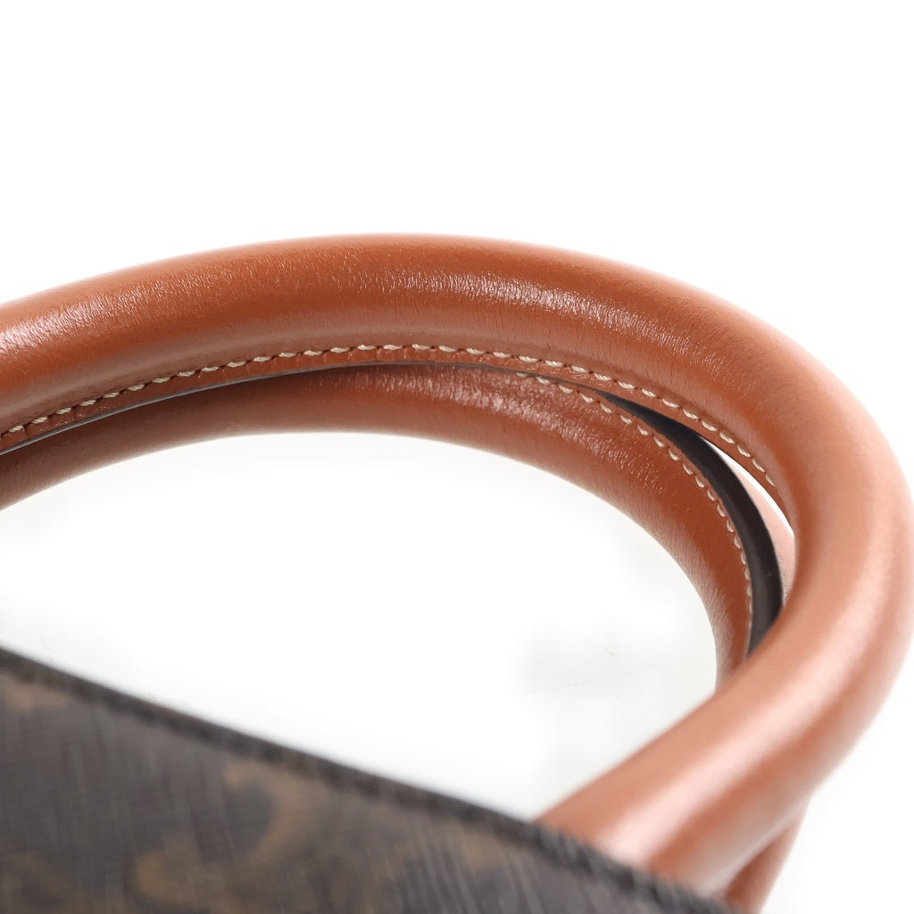 CELINE(セリーヌ) ミニ バーティカルカバ ハンド ショルダーバッグ レザー ブラウン 194372BZK.04LU レディース