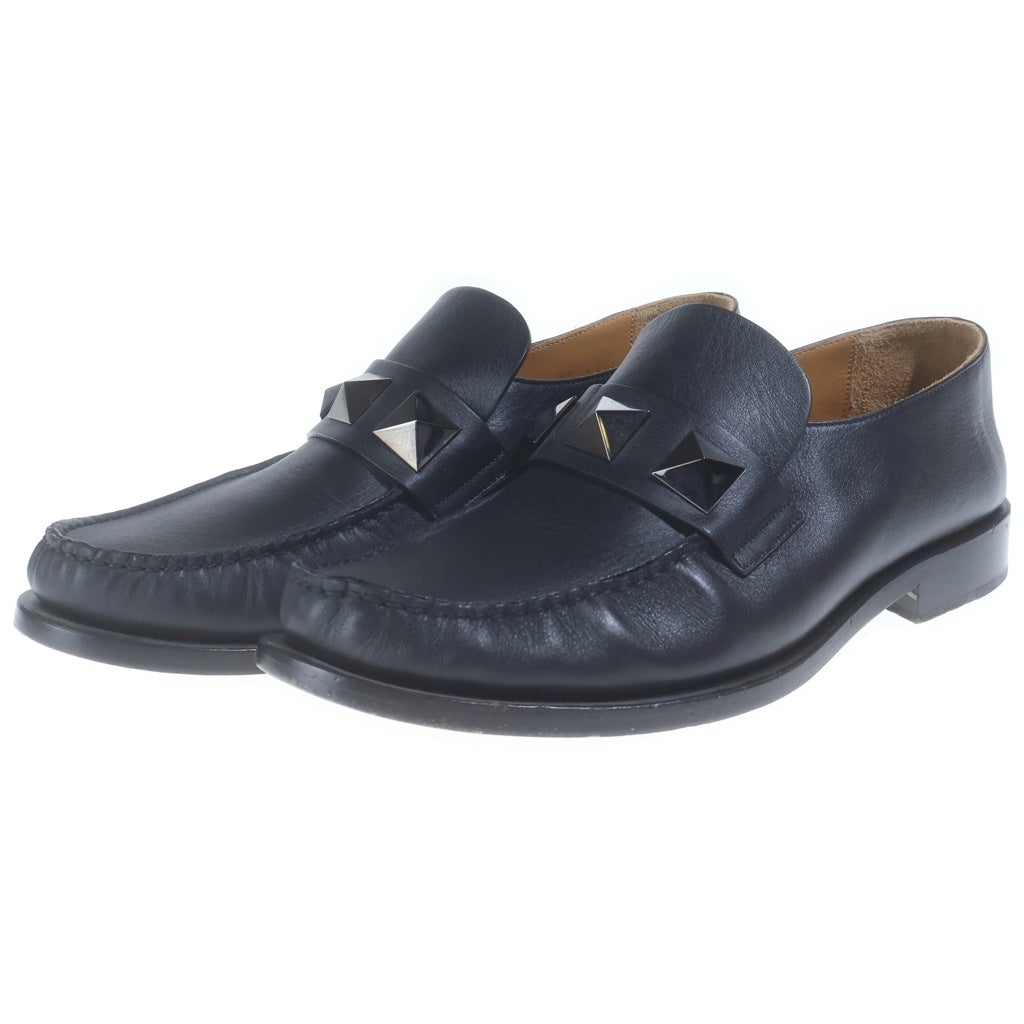 VALENTINO(ヴァレンティノ) ロックスタッズ レザー ローファー シューズ ブラック