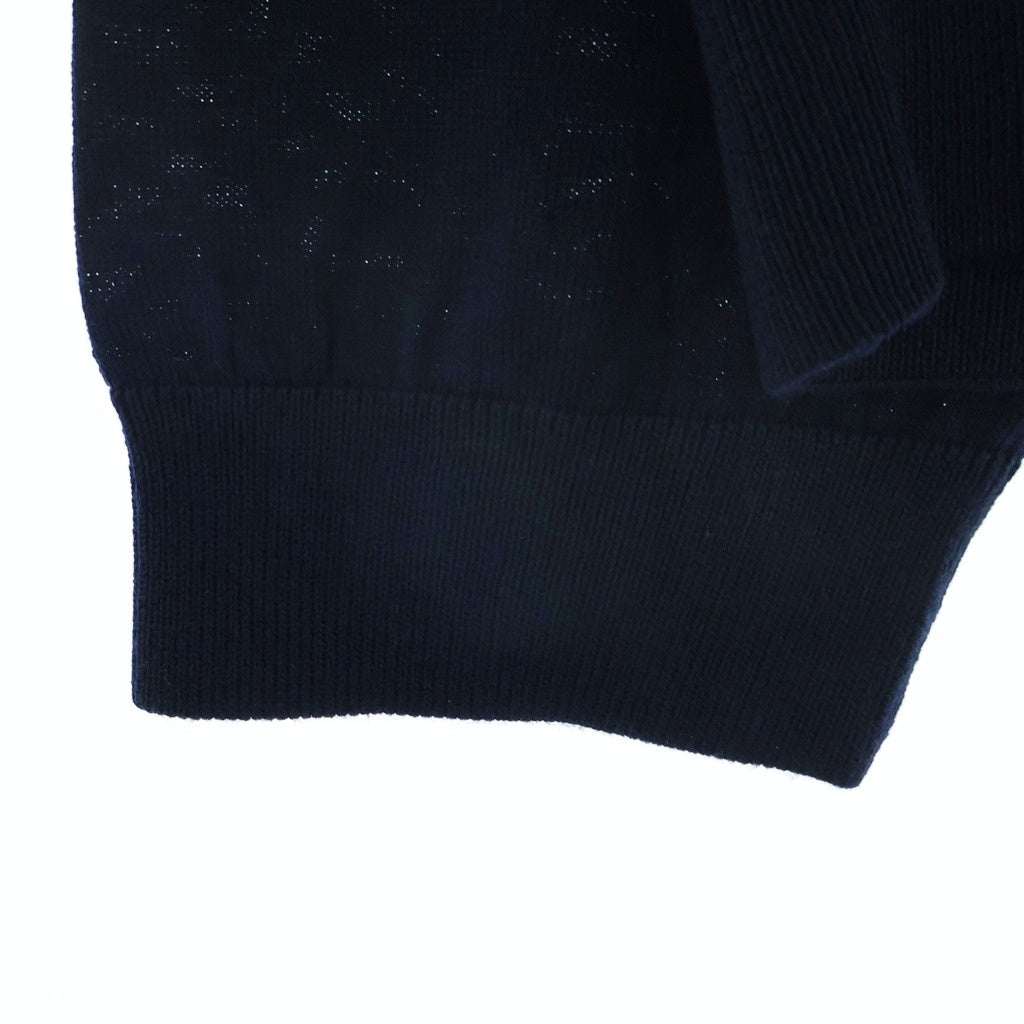 BOSS(ボス) ロングTシャツ 長袖ニット ネイビー ウール