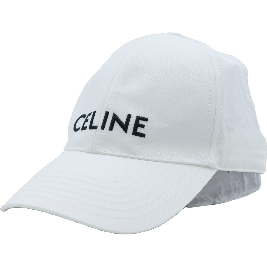 CELINE(セリーヌ) ロゴキャップ コットン ホワイト レディース