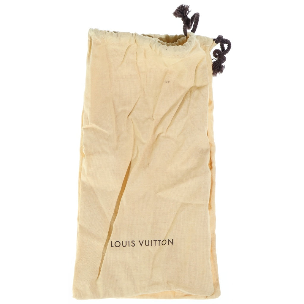 LOUIS VUITTON(ルイヴィトン) レザーストラップ ヒールパンプス ブラウン×ホワイト レディース