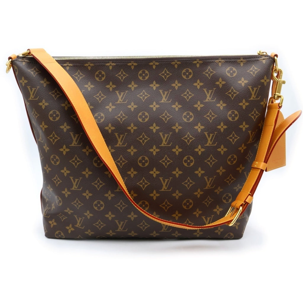 LOUIS VUITTON(ルイヴィトン) モノグラム バガボンド・ホーボー ワンショルダーバッグ ブラウン レザー×PVC M14018 ゴールド金具 レディース