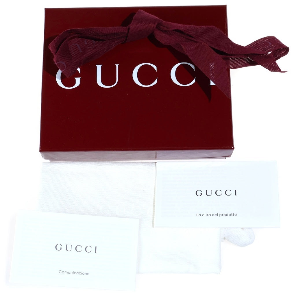 GUCCI(グッチ) GGスプリーム コンパクトウォレット 二つ折り財布 カードケース ベージュ PVC 768244