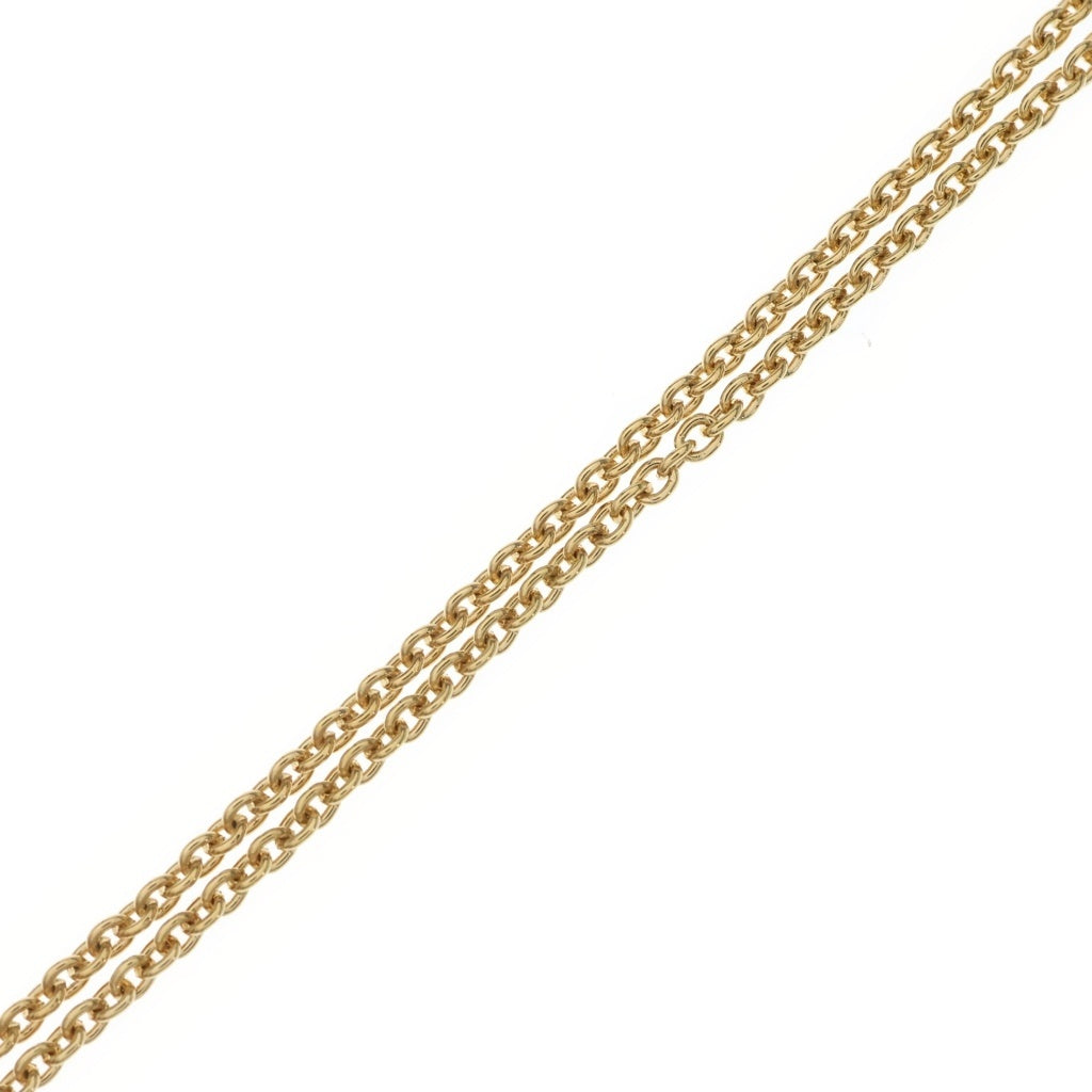 LOUIS VUITTON(ルイヴィトン) LVアイコニック ロゴラインストーン ペンダント ネックレス チェーン GP M00596 レディース