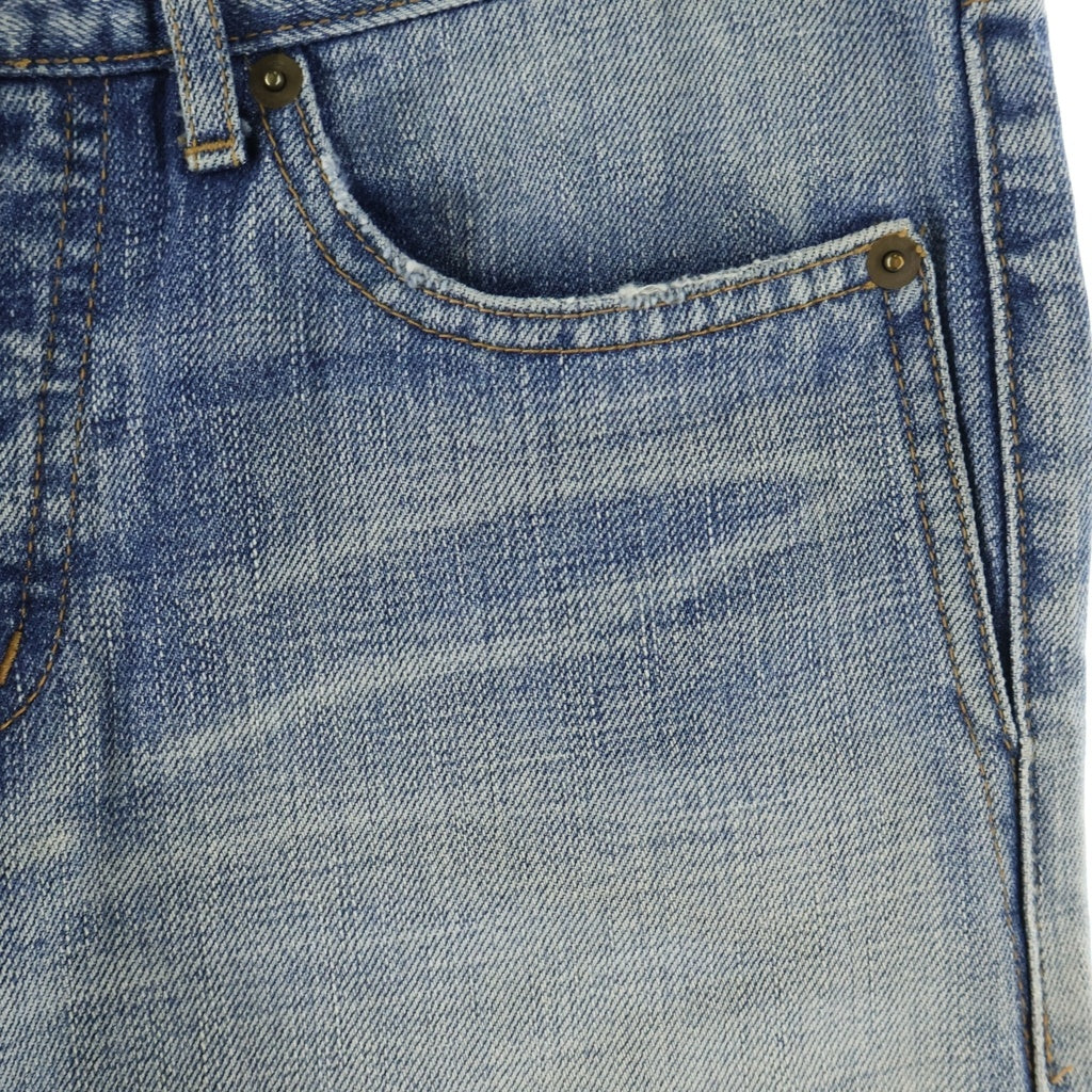 SAINT LAURENT PARIS(サンローランパリ) 18SS デストロイドスキニーデニムパンツ インディゴブルー #27 515404