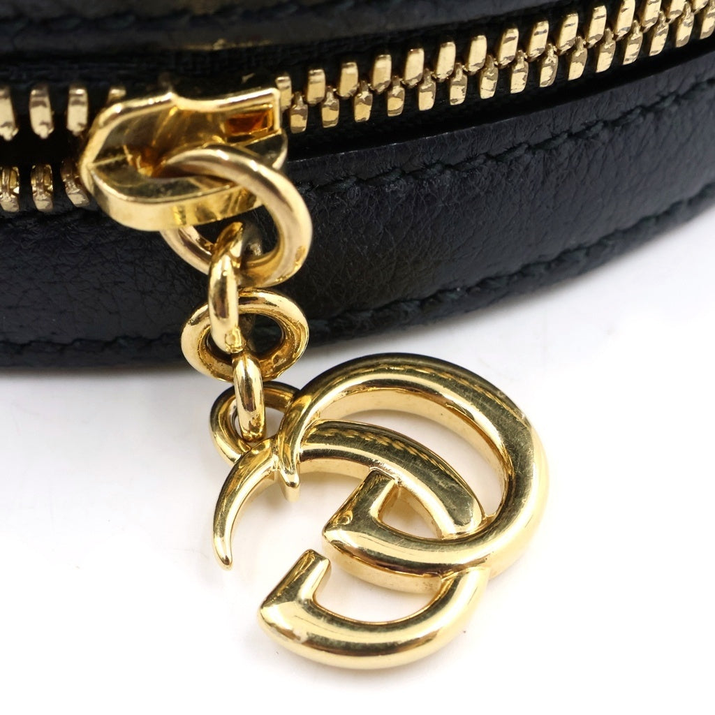 GUCCI(グッチ) オフィディア GGミニ ラウンド ショルダーバッグ ブラック キャンバス×レザー 550618 レディース