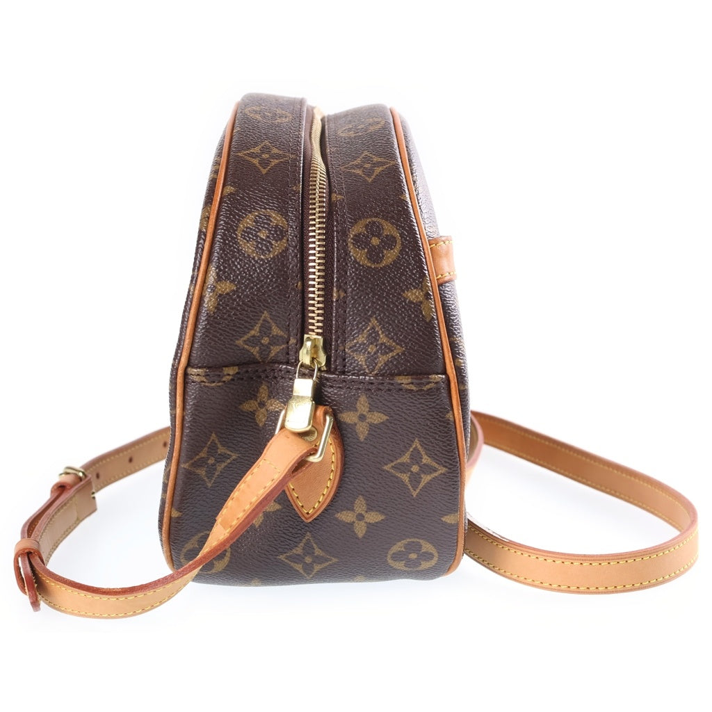 LOUIS VUITTON(ルイヴィトン) モノグラム ブロワ ショルダーバッグ ブラウン レザー×PVC M51221 ゴールド金具 レディース