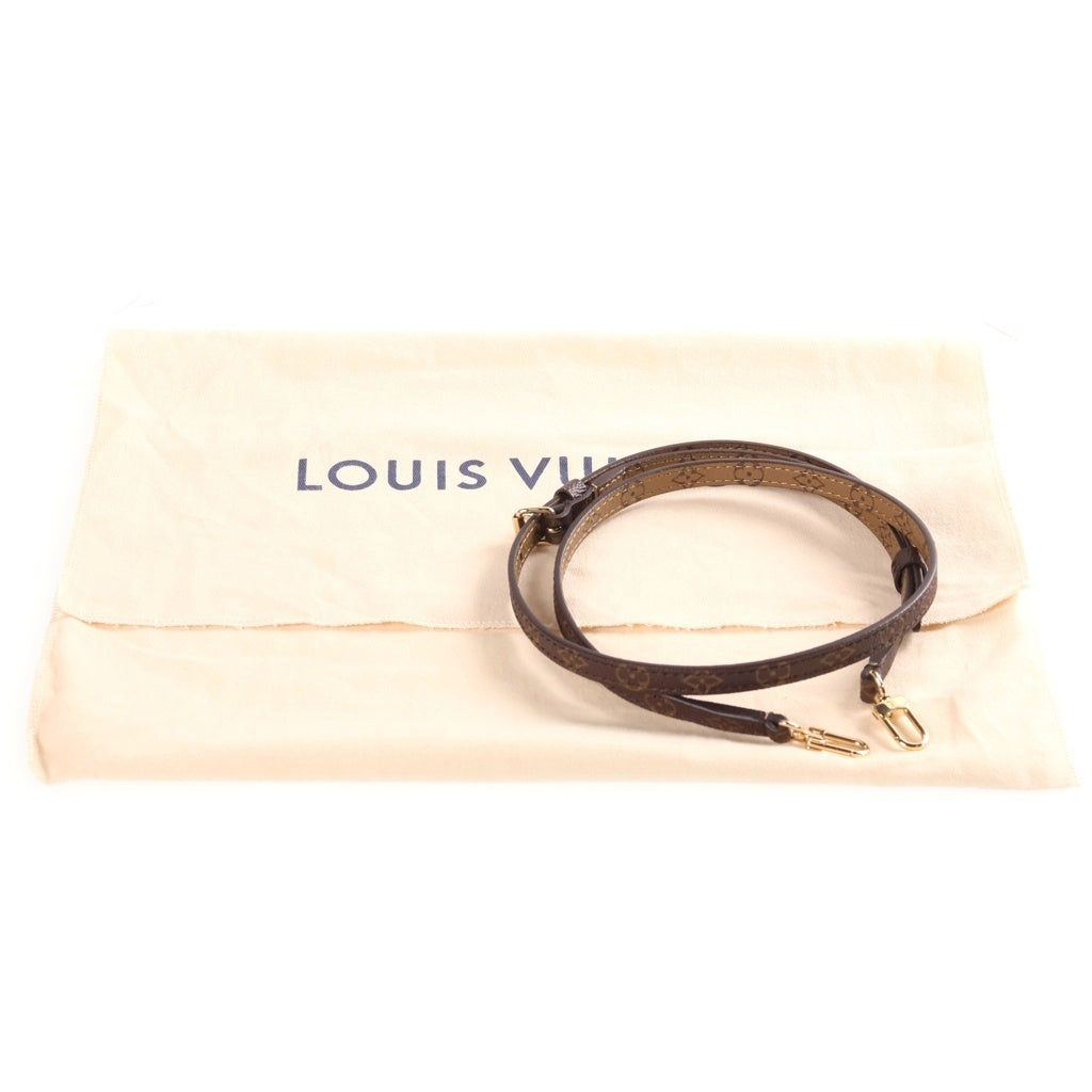 LOUIS VUITTON(ルイヴィトン) モノグラムリバース オンザゴーBB 2WAYハンドバッグ ショルダーバッグ ブラウン レザー×PVC M46839 ゴールド金具 レディース