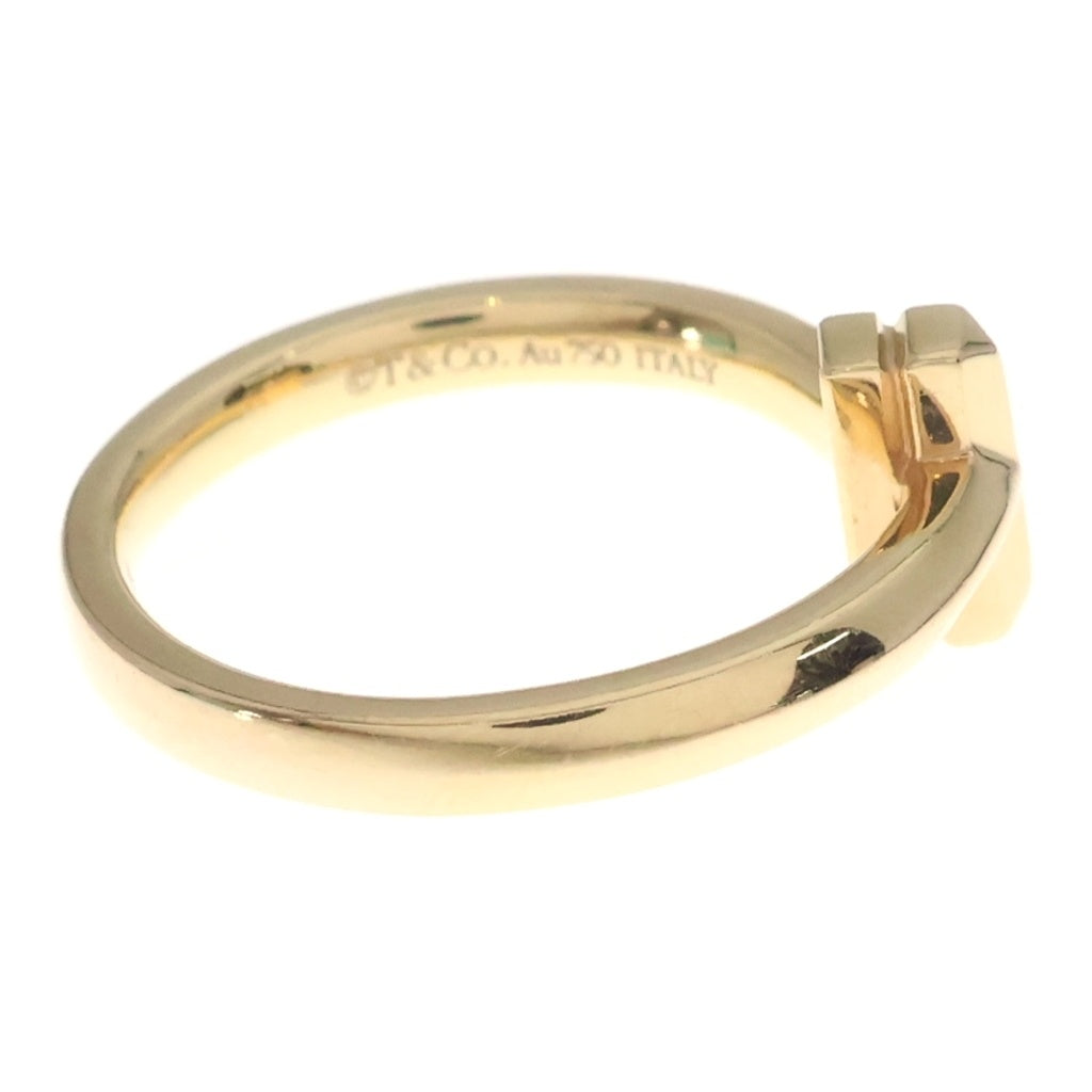 TIFFANY & Co.(ティファニー) Tワン ナロー ダイヤ リング ピンクゴールド Au750PG #49 レディース
