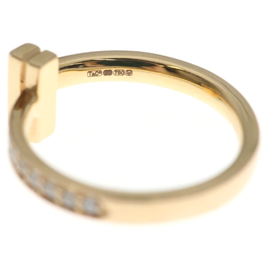 TIFFANY & Co.(ティファニー) Tワン ナロー ダイヤ リング ピンクゴールド Au750PG #49 レディース
