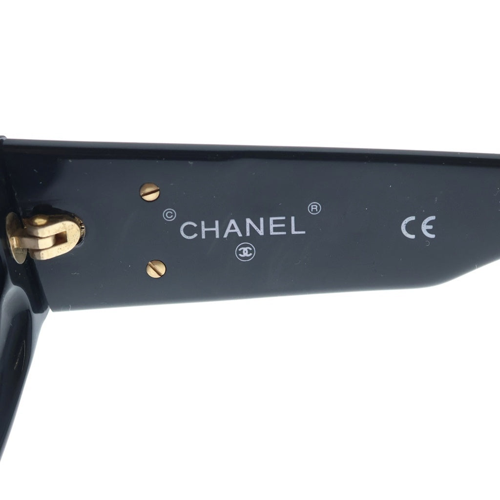 CHANEL(シャネル) ココマーク オーバルフレーム サングラス アイウェア ブラックフレーム×ブルーレンズ