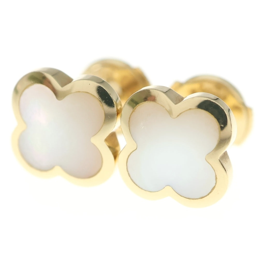 Van Cleef & Arpels(ヴァンクリーフアンドアーペル) ピュアアルハンブラ マザーオブパール ピアス K18YG イエローゴールド VCARA39700 レディース