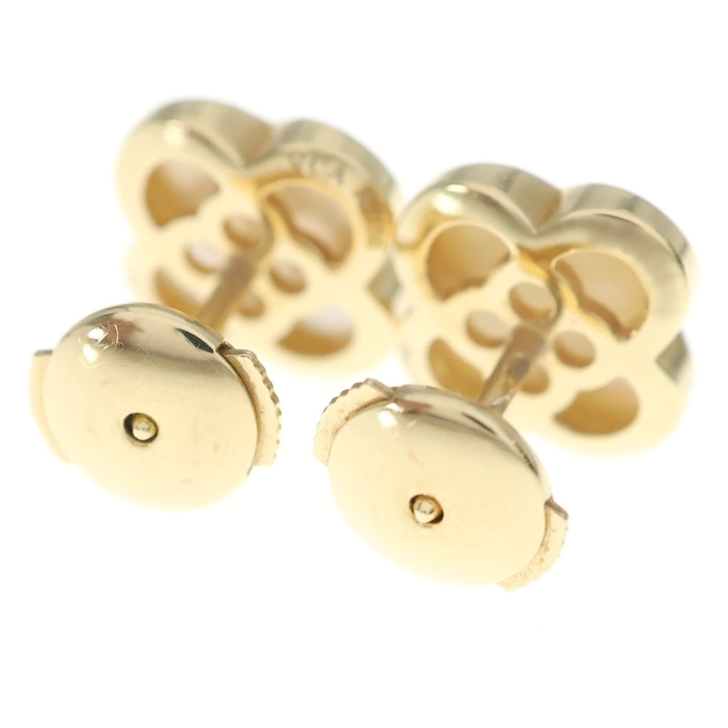 Van Cleef & Arpels(ヴァンクリーフアンドアーペル) ピュアアルハンブラ マザーオブパール ピアス K18YG イエローゴールド VCARA39700 レディース