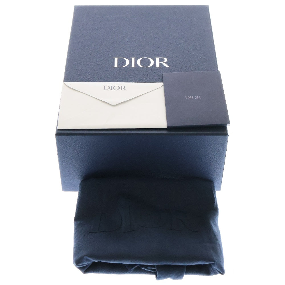 Christian Dior(クリスチャンディオール) Saddle サドル フラップ付 カーフスキン メッセンジャーバッグ ショルダーバッグ ブラック 1ADPO049YKK_H00N
