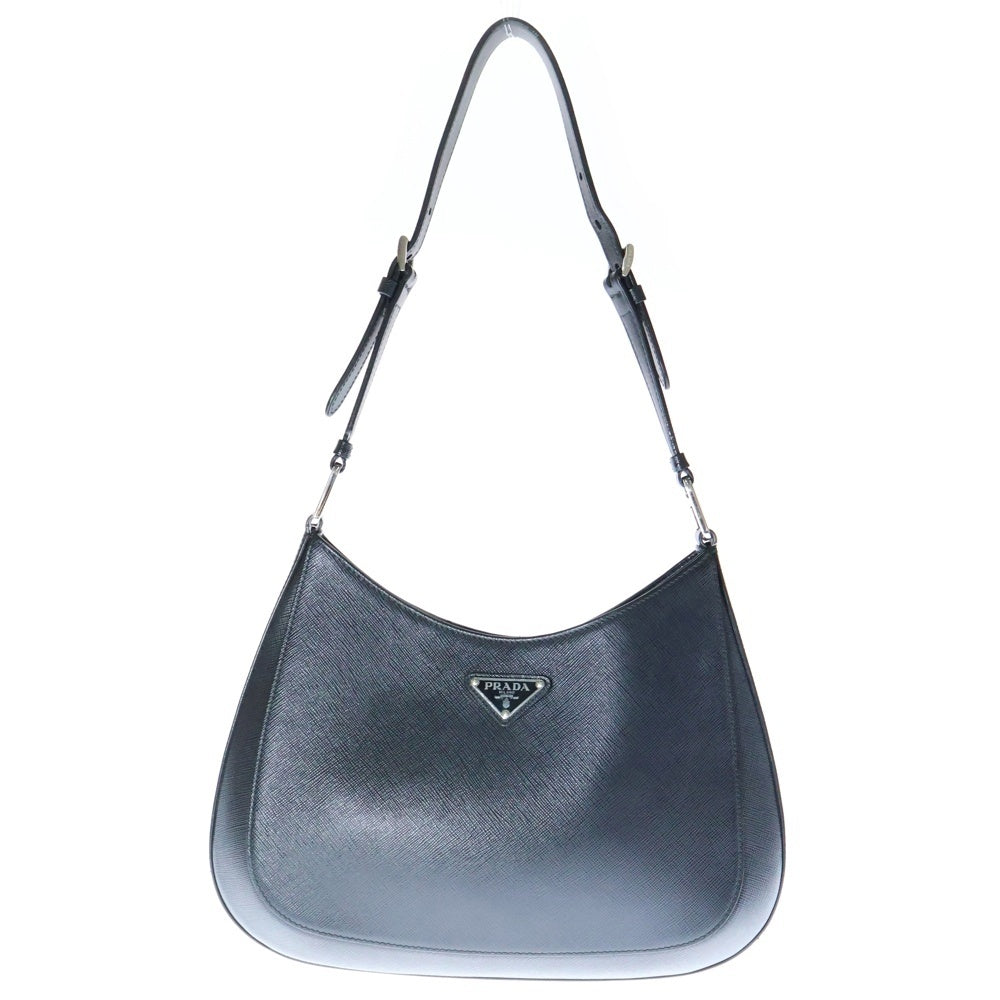 PRADA(プラダ) サフィアーノ ワンショルダーバッグ ブラック 1BC156 トライアングルロゴ