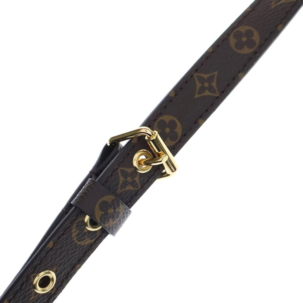LOUIS VUITTON(ルイヴィトン) モノグラム ショルダーストラップ ブラウン ゴールド金具 PVC