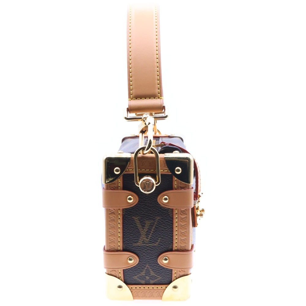 LOUIS VUITTON(ルイヴィトン) サイドトランクPM モノグラム 2WAY キャンバス レザー ハンド ショルダーバッグ ゴールド金具 ブラウン M46815 RFID