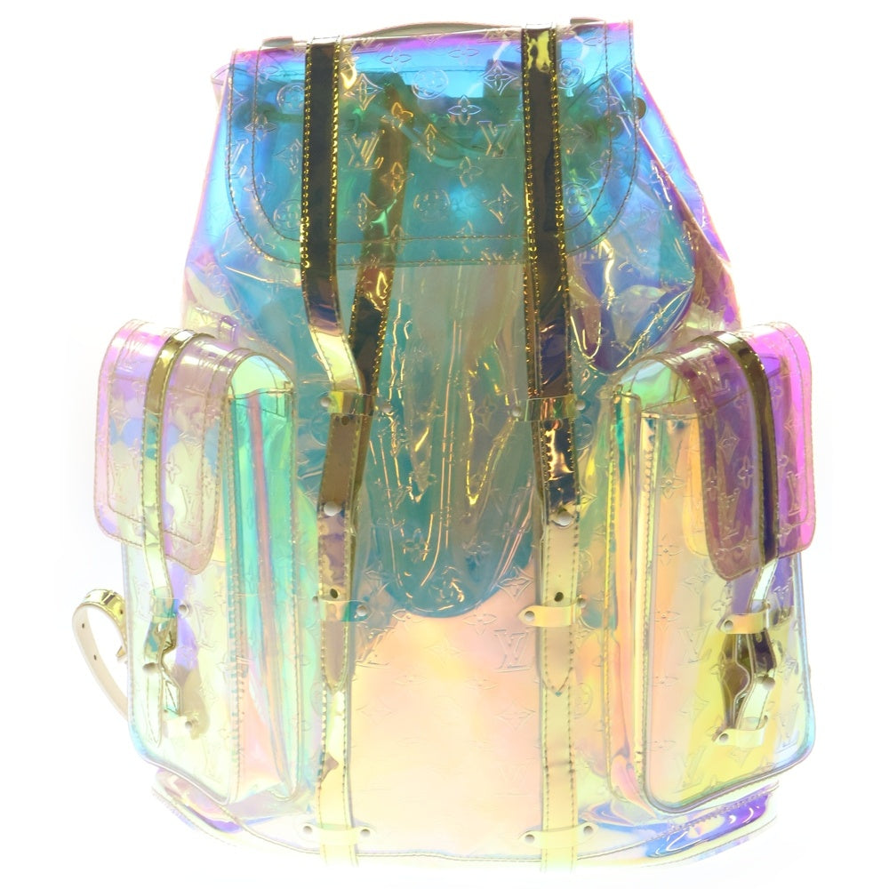 LOUIS VUITTON(ルイヴィトン) 19SS Christopher GM Prism M44766 モノグラム クリストファーGM プリズム バックアップ リュックサック クリア
