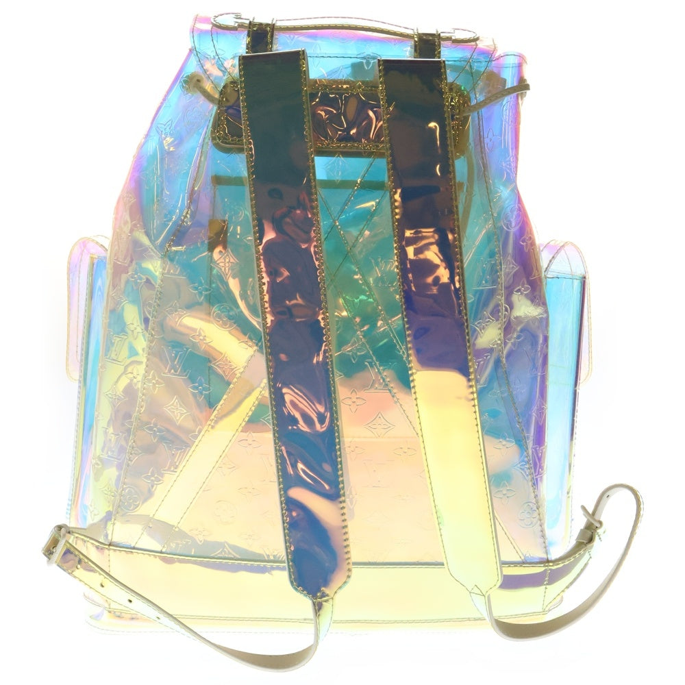 LOUIS VUITTON(ルイヴィトン) 19SS Christopher GM Prism M44766 モノグラム クリストファーGM プリズム バックアップ リュックサック クリア