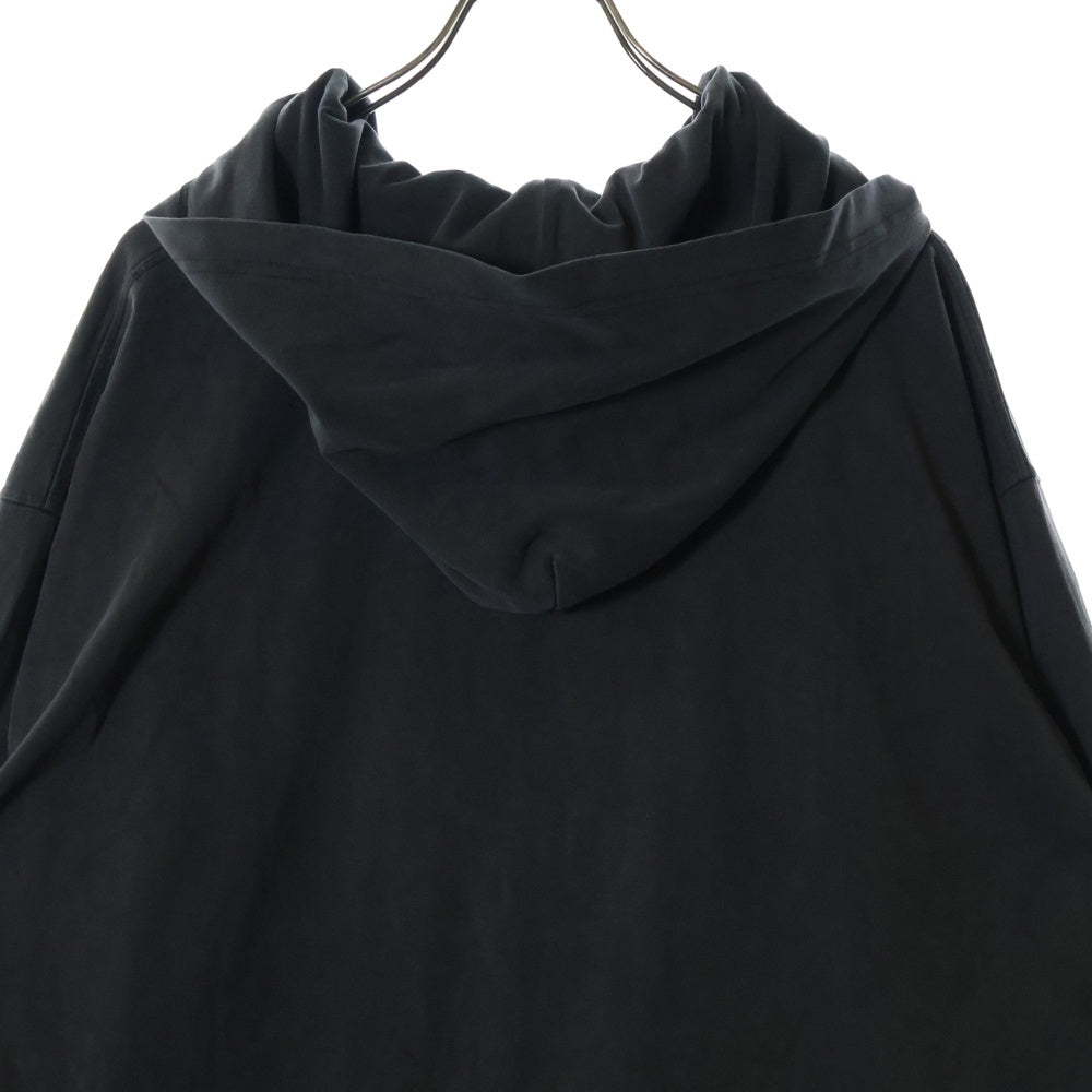 DIESEL(ディーゼル) T-WAHOOD ロゴネック フーデッドカットソー ブラック 長袖Tシャツ A06264