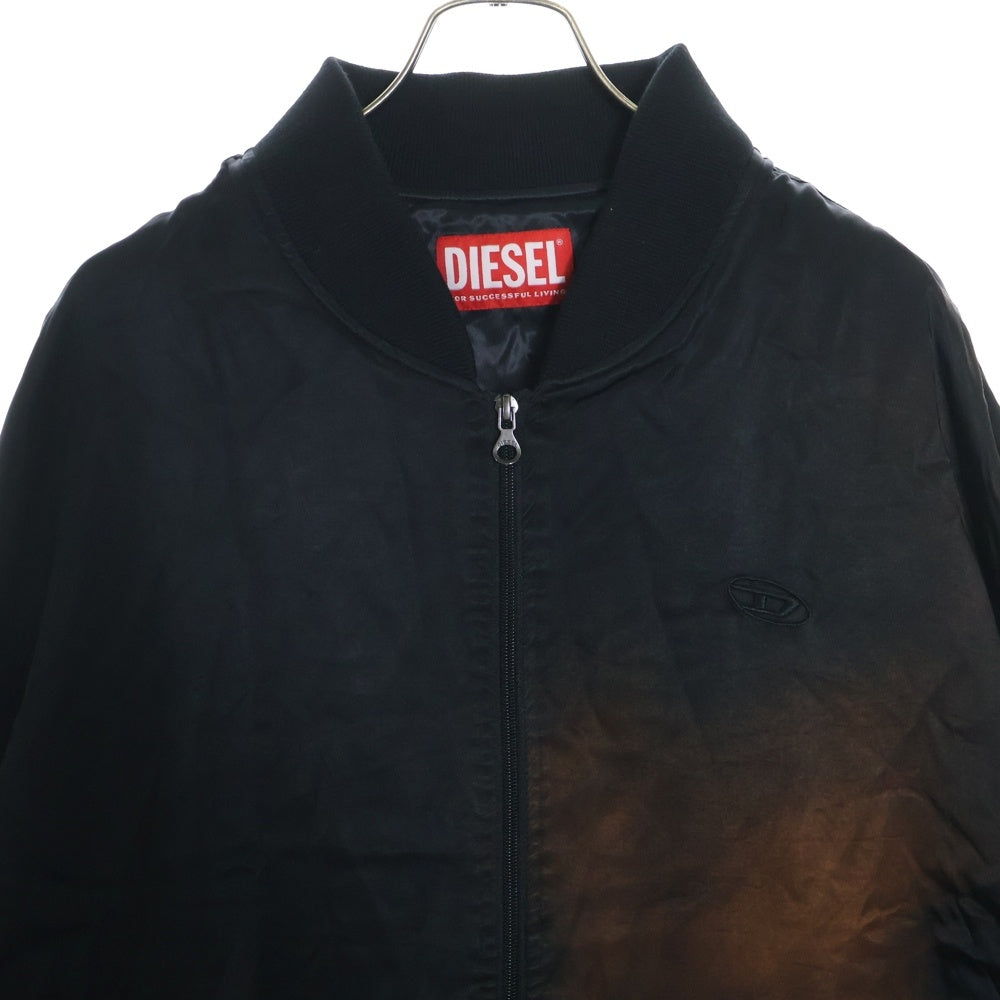 DIESEL(ディーゼル) J-MARTH ヴィンテージ加工MA-1ジャケット ブラック A11497