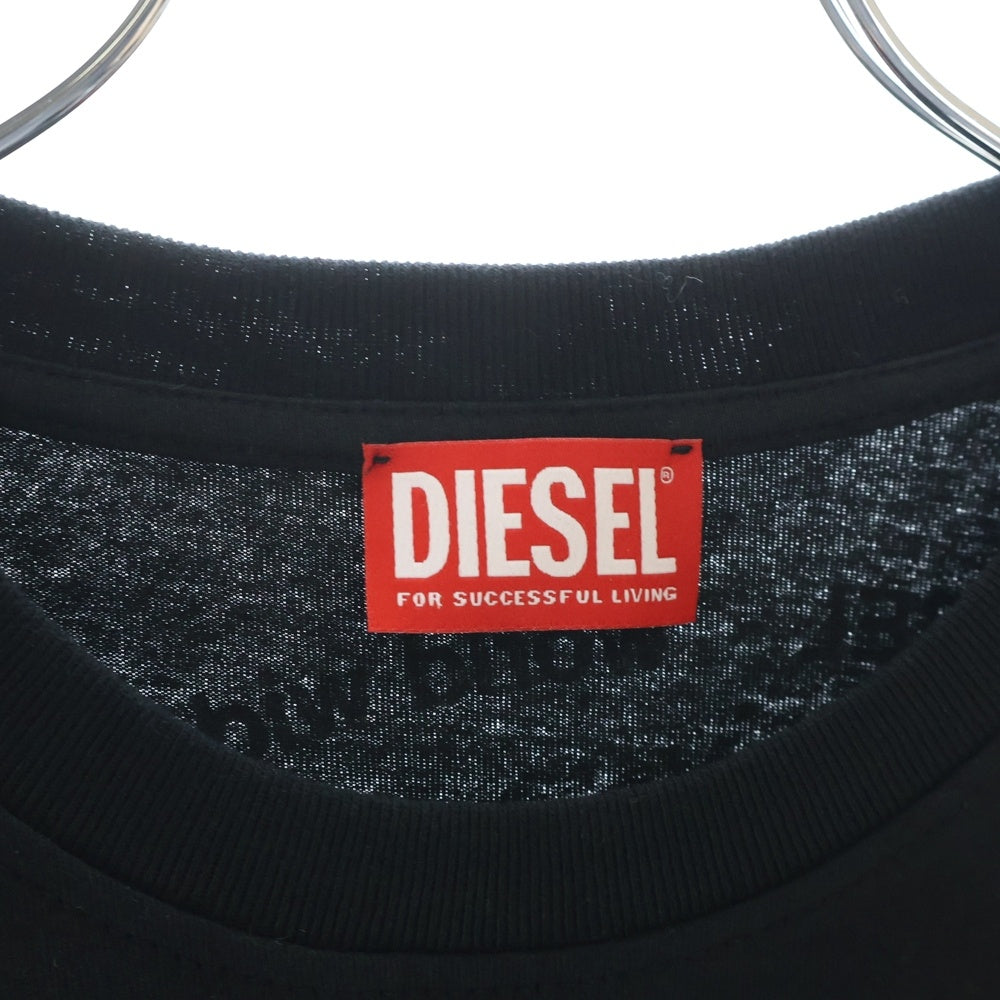 DIESEL(ディーゼル) T-JUST-L8 バックプリント半袖Tシャツ ブラック A11343