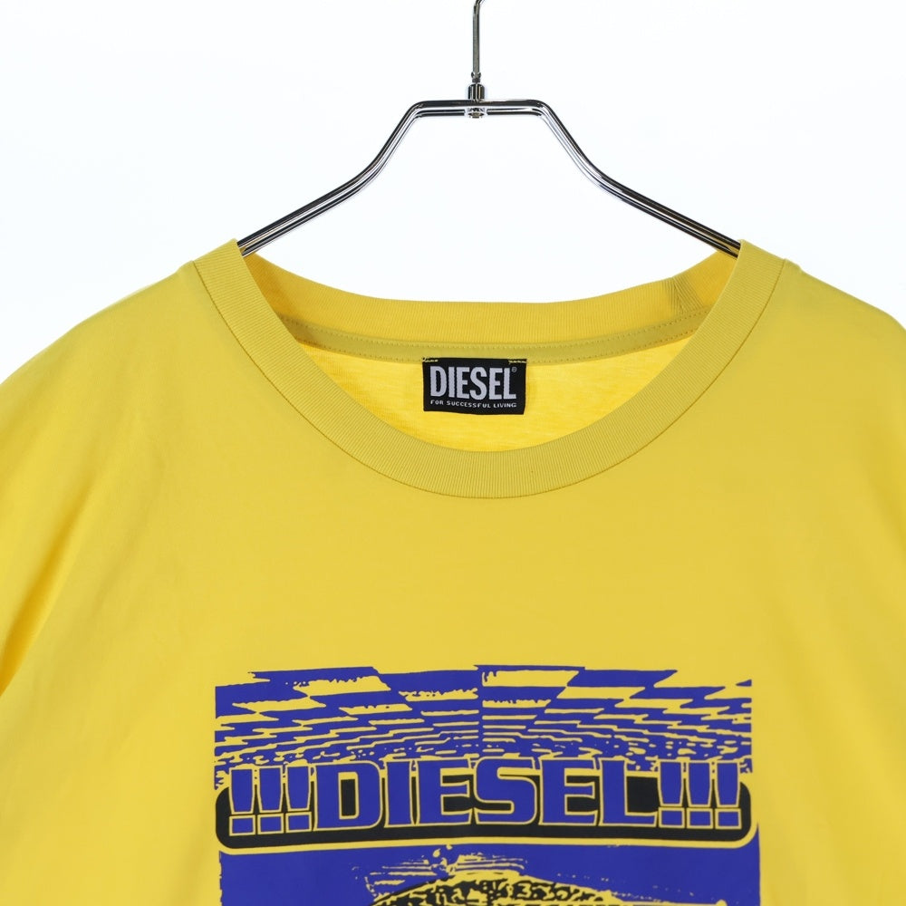 DIESEL(ディーゼル) プリントTシャツ 半袖 コットン イエロー A06496