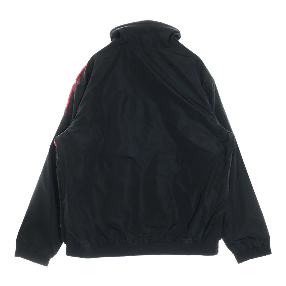 DIESEL(ディーゼル) ボアジャケット アウター ブラック×ホワイト×レッド ポリエステル XXL