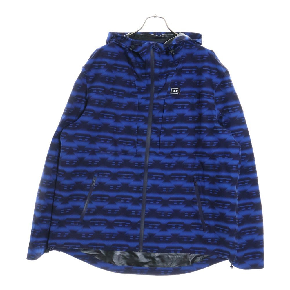DIESEL(ディーゼル) Amwt-Vozley-Wt25 Rain Jacket ブルゾン グラフィック シェルジャケット ブルー