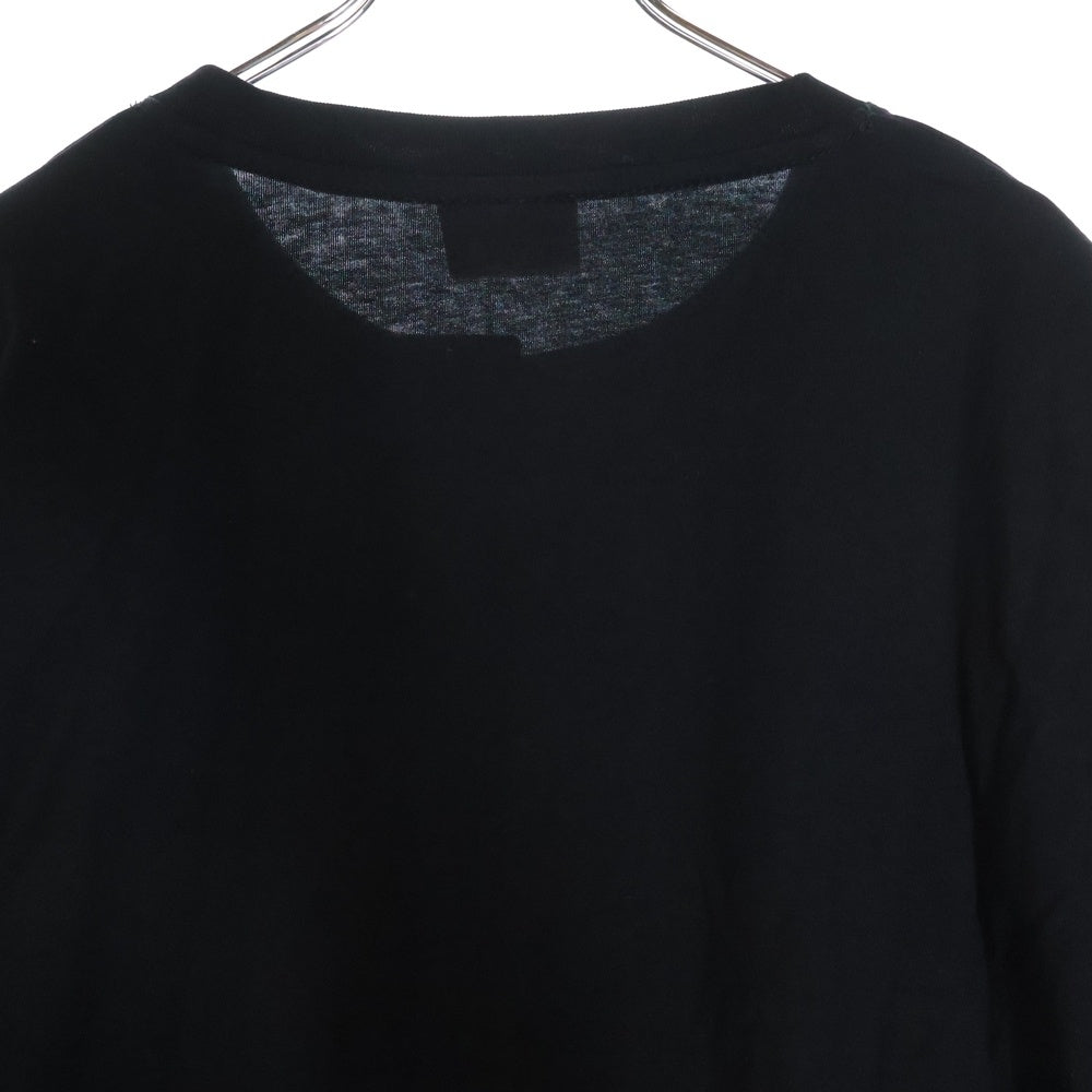 DIESEL(ディーゼル) アームデザイン Dロゴ 長袖Tシャツ ロンT ブラック A11370